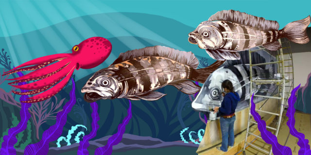Mural Animation Fish Boogie